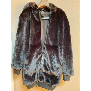 【完売品】ZARA ザラ コート メンズ  フェイクファー ジャケット モコモコ