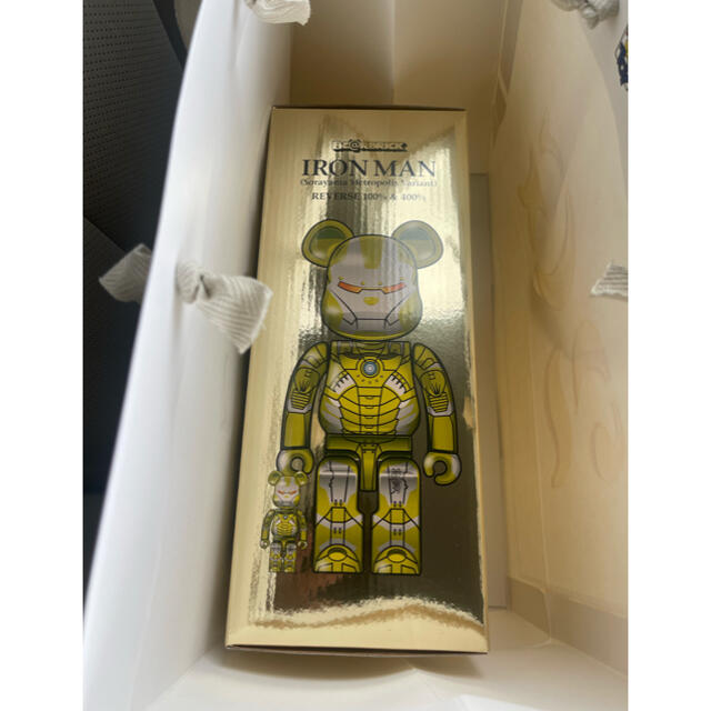 BE@RBRICK(ベアブリック)のBE@RBRICK SORAYAMA IRONMAN REVERSE 3点セット エンタメ/ホビーのおもちゃ/ぬいぐるみ(キャラクターグッズ)の商品写真