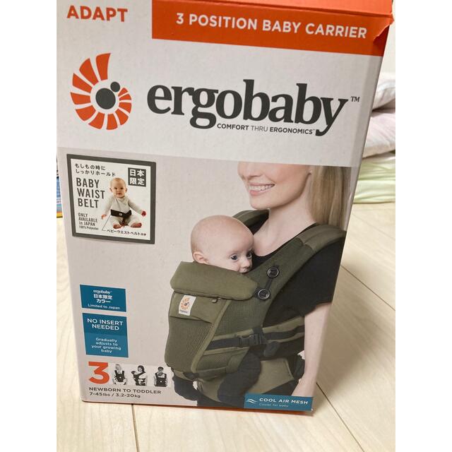 Ergobaby(エルゴベビー)のエルゴベビー　抱っこ紐　正規品　カーキ キッズ/ベビー/マタニティの外出/移動用品(抱っこひも/おんぶひも)の商品写真