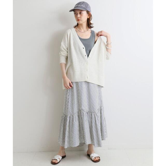 IENA - 美品❣️IENA ストライプギャザーティアードスカート 36 イエナ