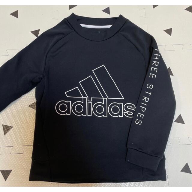 adidas(アディダス)のadidas アディダス パーカースウェット トレーナー 120センチ キッズ/ベビー/マタニティのキッズ服男の子用(90cm~)(Tシャツ/カットソー)の商品写真