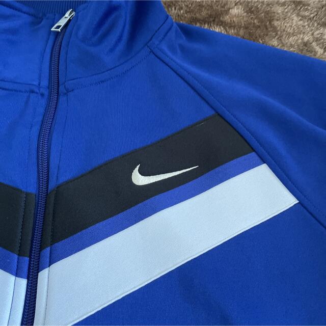 NIKE(ナイキ)の【希少】NIKE ナイキ　トラックジャケット　袖ロゴ　ライン　ヴィンテージ メンズのトップス(ジャージ)の商品写真