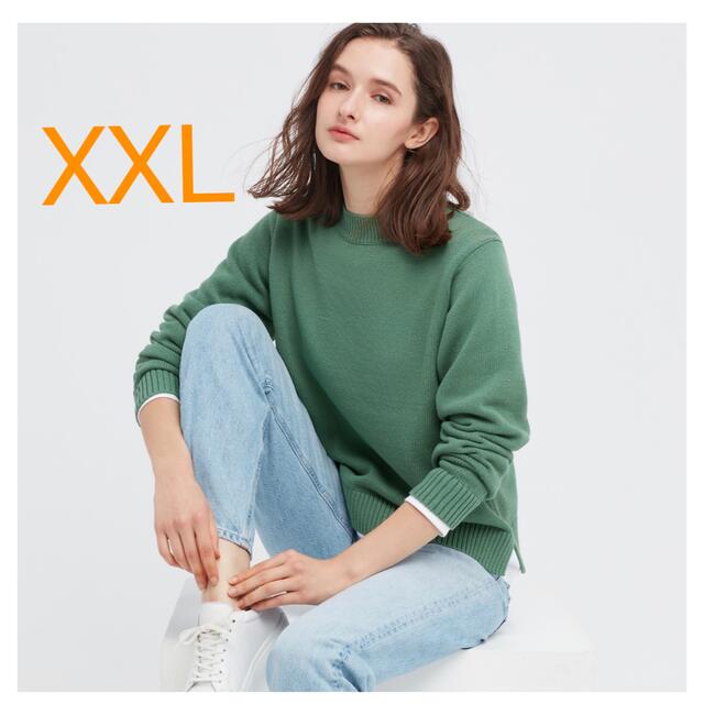 UNIQLO(ユニクロ)のXXL ウォッシャブルモックネックセーター　ユニクロ　UNIQLO レディースのトップス(ニット/セーター)の商品写真