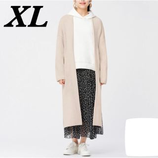 ユニクロ(UNIQLO)の【完売品】新品・タグ付き ニットロングガウン（XLサイズ）(ニットコート)