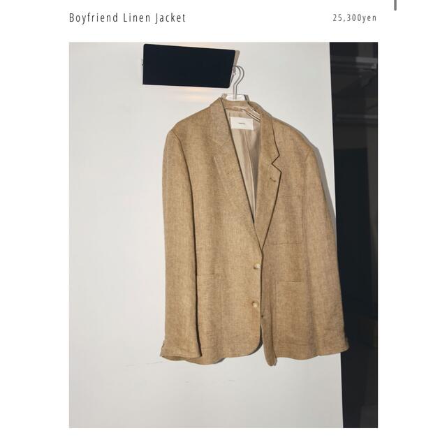 Boyfriend Linen Jacket 36 todayful