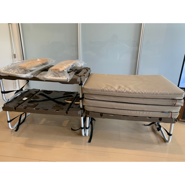 短期間屋内使用のみ】スノーピーク 新品アームレスト付ラックソット