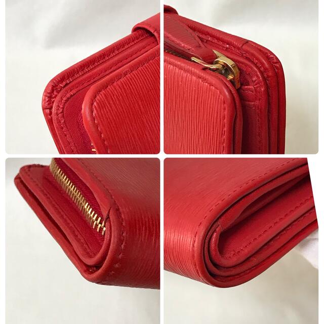 PRADA(プラダ)の【kooooki様専用】✨美品✨ プラダ PRADA 二つ折り 財布 レッド レディースのファッション小物(財布)の商品写真