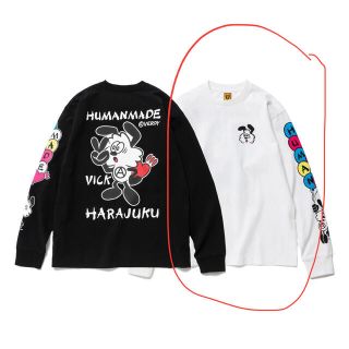 ヒューマンメイド(HUMAN MADE)の(長袖のみ)HUMAN MADE × VERDY Ｔシャツ　長袖　白色(Tシャツ/カットソー(七分/長袖))