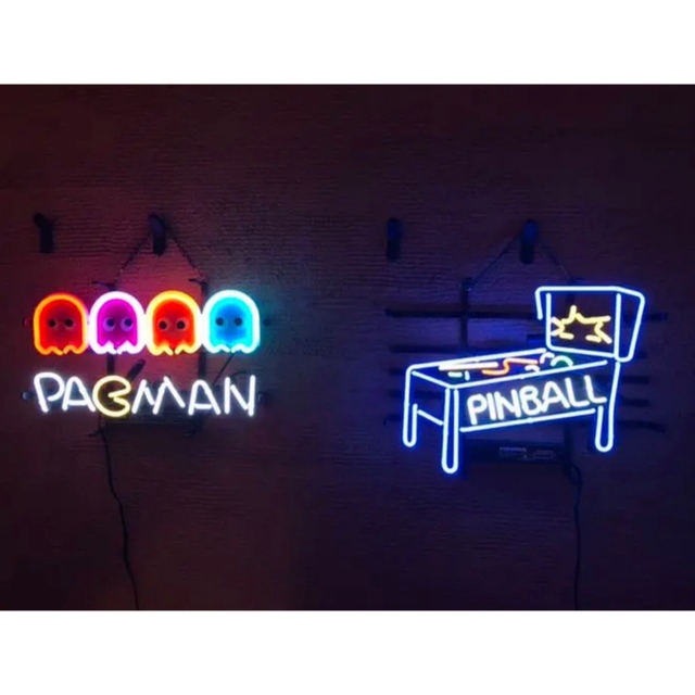 AMITT パックマン ゴースト LED ネオンサイン 電飾 約43cm×15cm レトロアーケードデコ インテリア ゲーム 送料無料 - 20