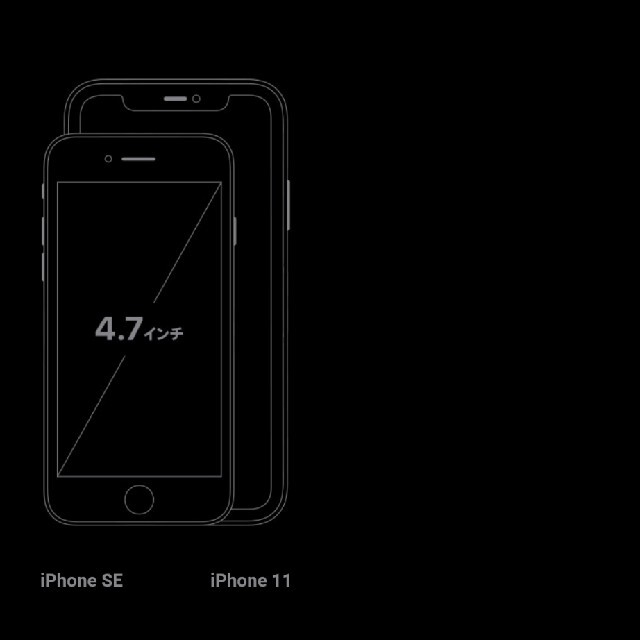 iPhone(アイフォーン)の[値下げ]iPhoneSE2（第2世代）SIMフリー ブラック スマホ/家電/カメラのスマートフォン/携帯電話(スマートフォン本体)の商品写真