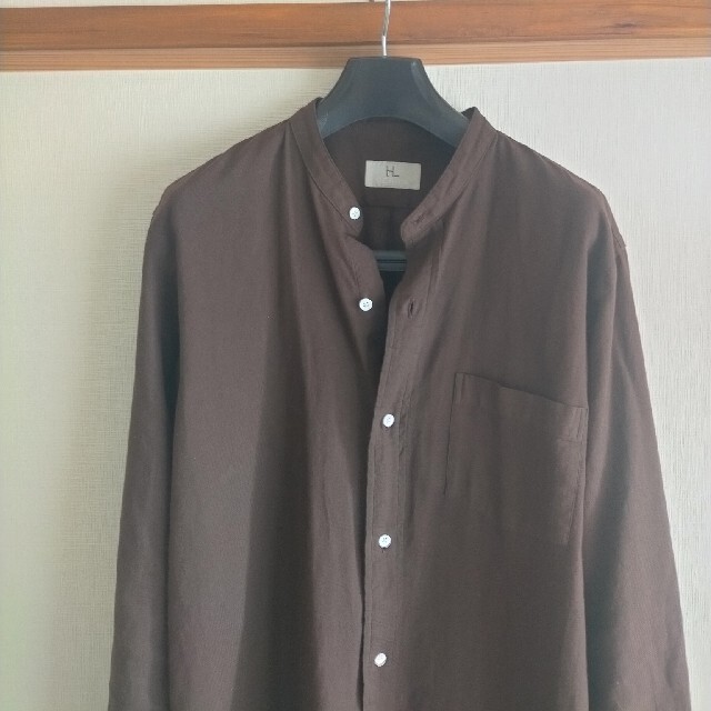 COMOLI(コモリ)の21aw HERILL ヘリル コットンカシミヤ スタンドカラーシャツ 2 メンズのトップス(シャツ)の商品写真