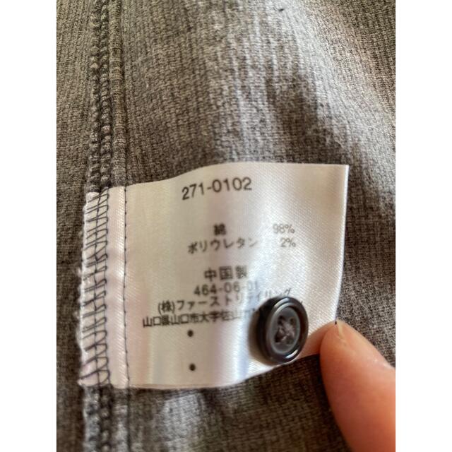 UNIQLO(ユニクロ)のコーデュロイ　グレー　シャツ　M ユニクロ レディースのトップス(シャツ/ブラウス(長袖/七分))の商品写真