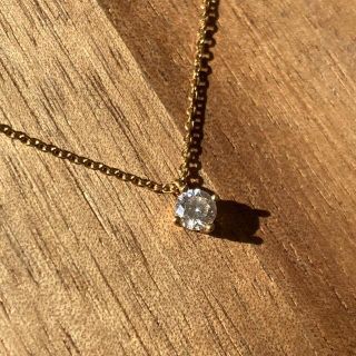 未使用Avaron K18ダイヤモンドネックレス0.1ct