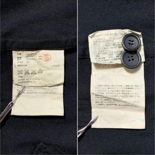 良品 ブラック コムデギャルソン 縮絨 レイヤード フレア コート 黒