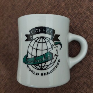 スターバックスコーヒー(Starbucks Coffee)の超レア　スターバックス　ダイナーマグカップ　シアトル　美品(グラス/カップ)