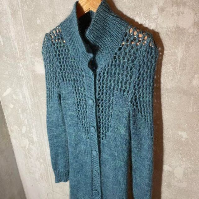 モヘア カーディガン IMPORT MOHAIR KNIT レトロ 古着女子 モヘア カーディガン IMPORT MOHAIR KNIT レトロ 古着女子