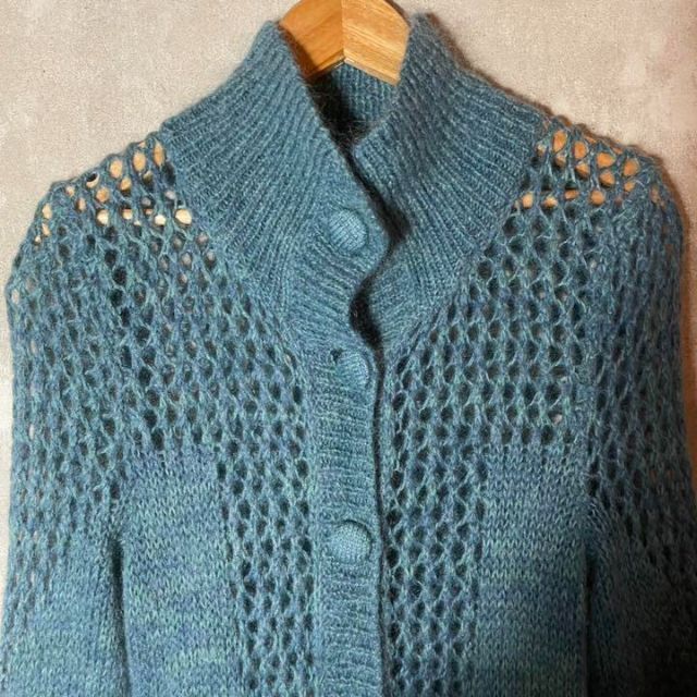 モヘア カーディガン IMPORT MOHAIR KNIT レトロ 古着女子 モヘア カーディガン IMPORT MOHAIR KNIT レトロ 古着女子