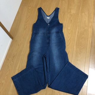 ドゥニーム(DENIME)のDENIME デニムオーバーオール　ワイド　Sサイズ　サロペット(サロペット/オーバーオール)