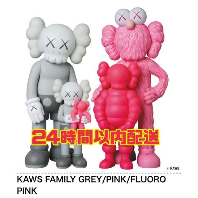 その他KAWS FAMILY GREY/PINK/FLUORO PINK