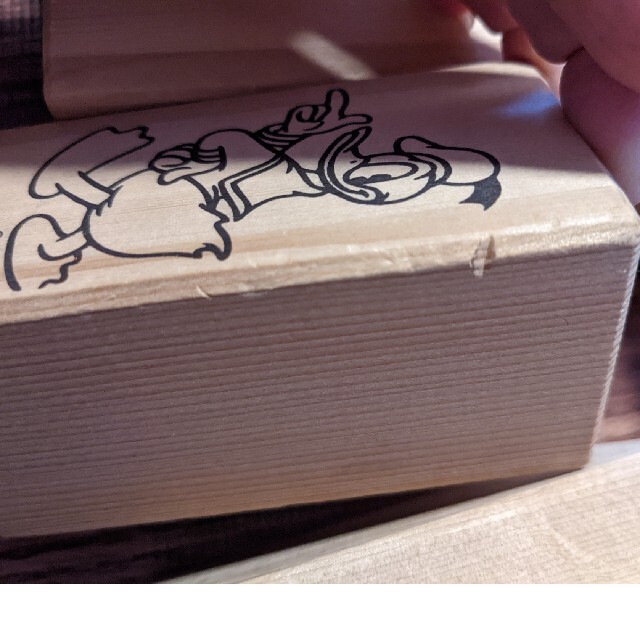 Disney(ディズニー)のミッキ-マウス&フレンズ トロッコ空洞つみき 日本製Disney キッズ/ベビー/マタニティのおもちゃ(積み木/ブロック)の商品写真