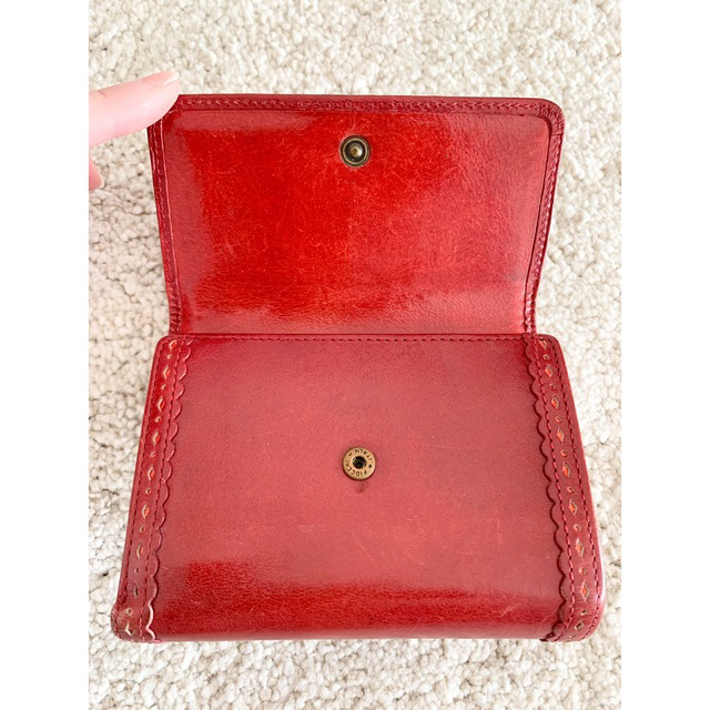 ANNA SUI アナスイ 折り財布 がま口 バタフライ レッド
