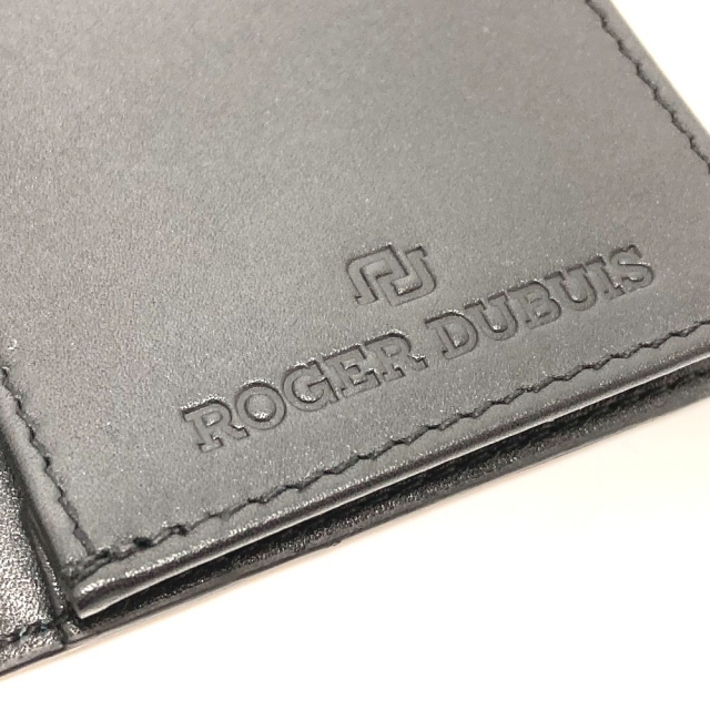 ROGER DUBUIS(ロジェデュブイ)のロジェ・デュブイ ROGER DUBUIS ノベルティ 非売品 ロゴ 名刺入れ ファッション小物 カードケース レザー ブラック 未使用 メンズのファッション小物(名刺入れ/定期入れ)の商品写真