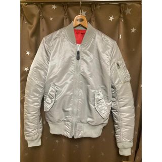 ALPHA INDUSTRIES MA-1 JACKET シルバーグレー M