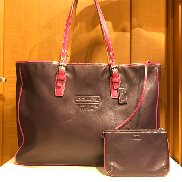 COACH(コーチ)のコーチ トートバッグ  パープル ピンク レディースのバッグ(トートバッグ)の商品写真