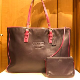 コーチ(COACH)のコーチ トートバッグ  パープル ピンク(トートバッグ)