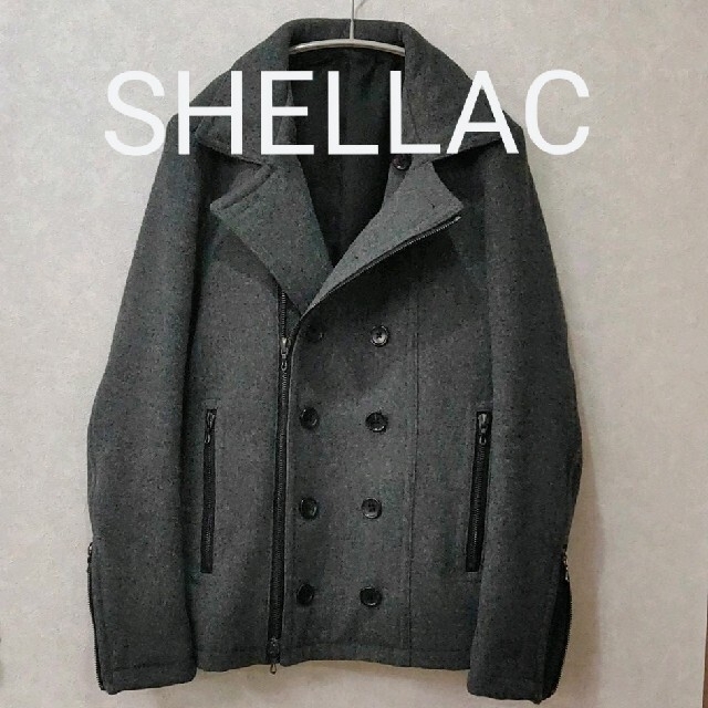 SHELLAC(シェラック)のSHELLAC シェラック タスマニア メルトン ジップ ピーコート メンズのジャケット/アウター(ピーコート)の商品写真