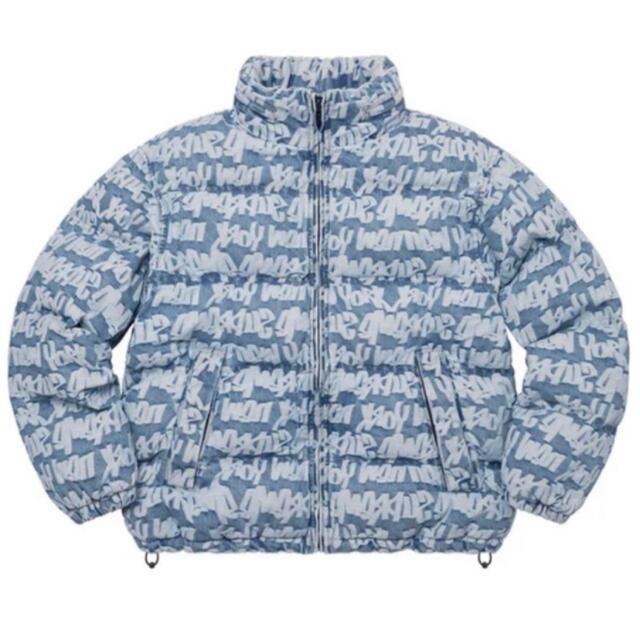 Supreme(シュプリーム)の Fat Tip Jacquard Denim Puffer Jacket メンズのジャケット/アウター(ダウンジャケット)の商品写真