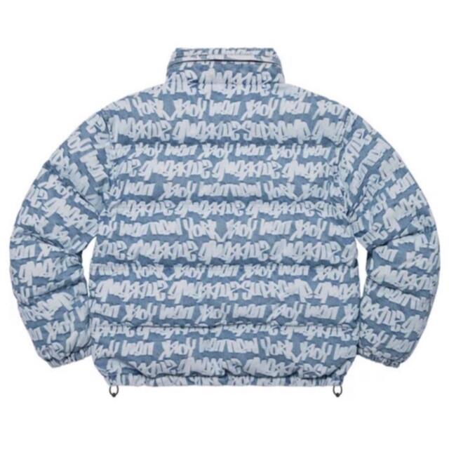 Supreme(シュプリーム)の Fat Tip Jacquard Denim Puffer Jacket メンズのジャケット/アウター(ダウンジャケット)の商品写真