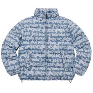 シュプリーム(Supreme)の Fat Tip Jacquard Denim Puffer Jacket(ダウンジャケット)