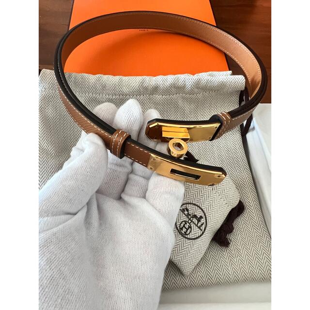 【新品】エルメス HERMES レディスベルト ケリー 18 ヴォー・エプソン