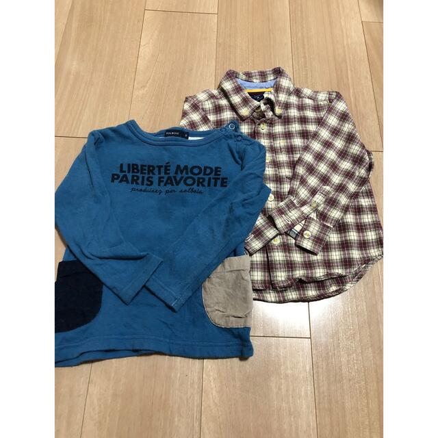 babyGAP(ベビーギャップ)のロンT シャツ　90 95 長袖　babyギャップ  SOLBOIS キッズ/ベビー/マタニティのキッズ服男の子用(90cm~)(Tシャツ/カットソー)の商品写真