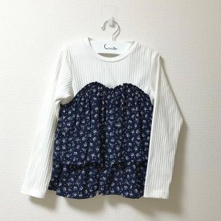 サニーランドスケープ(SunnyLandscape)の【アプレレクール】花柄ドッキングトップス130(Tシャツ/カットソー)