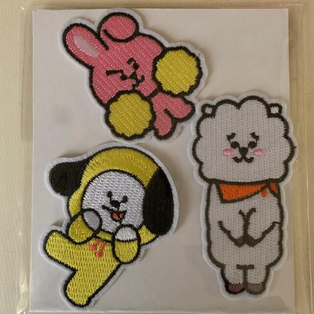 防弾少年団(BTS)(ボウダンショウネンダン)のBTS  BT21  アイロンワッペン3点    新品 エンタメ/ホビーのタレントグッズ(アイドルグッズ)の商品写真