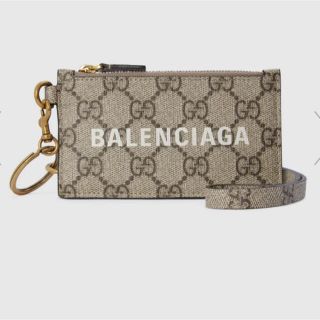 グッチ(Gucci)のグッチ×バレンシアガザ  ハッカー プロジェクト ストラップ付き カードケース(コインケース/小銭入れ)