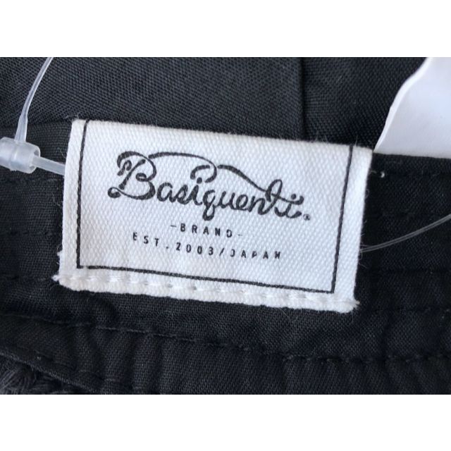 Basiquenti(ベーシックエンティ)の新品 ベーシックエンチ デニム ニット ハンチング 帽子 ブラック メンズの帽子(ハンチング/ベレー帽)の商品写真