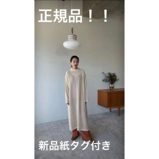 クラネ(CLANE)のクラネ正規品！！新品紙タグ付きホ22年W FACE MESH ONE PIECE(ロングワンピース/マキシワンピース)