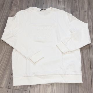 ゲス(GUESS)の値下げ★ ゲス　guess スウェット　白　ロゴ(スウェット)