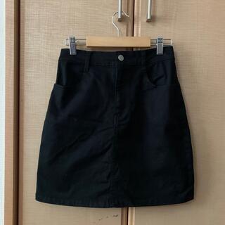 ウィゴー(WEGO)のWEGO ブラック台形スカート　Mサイズ(ミニスカート)