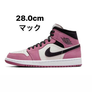 ナイキ(NIKE)のNike WMNS Air Jordan 1 Mid Berry Pink (スニーカー)