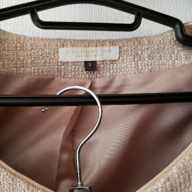 PROPORTION BODY DRESSING(プロポーションボディドレッシング)のツイード　スカートスーツ レディースのフォーマル/ドレス(スーツ)の商品写真