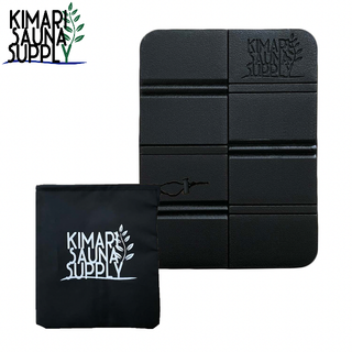 【キマリサウナサプライ】サウナマット ブラック マットポーチ付き アウトレット品(その他)