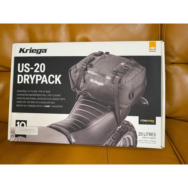 バイク完全防水 国内正規品 新品未使用 クリーガ US-20Drypack20リットル