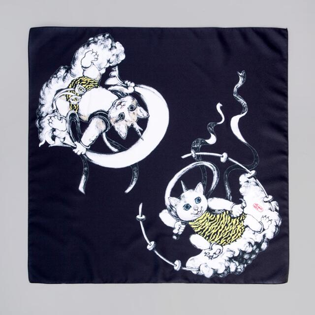ヒグチユウコ　風呂敷　新品未開封　風神雷神 レディースのファッション小物(バンダナ/スカーフ)の商品写真