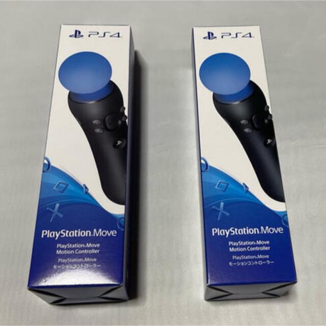 PlayStation VR(プレイステーションヴィーアール)のSONY PSmove モーションコントローラー2本セット　CECH-ZCM2J エンタメ/ホビーのゲームソフト/ゲーム機本体(その他)の商品写真