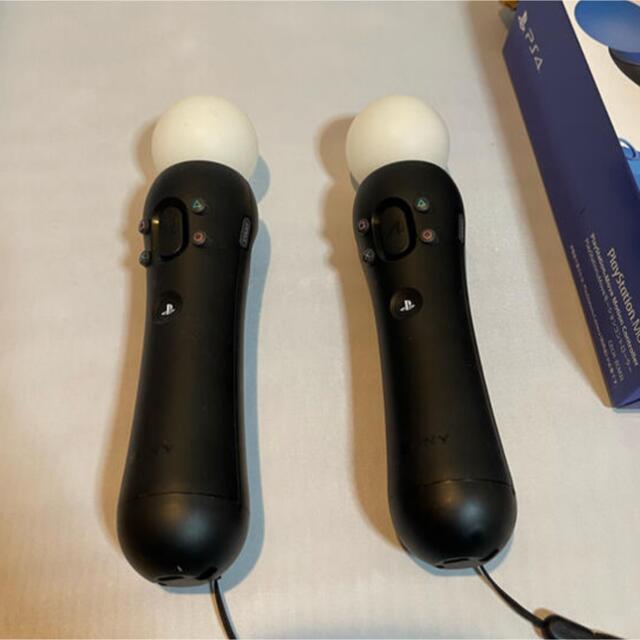 PlayStation VR(プレイステーションヴィーアール)のSONY PSmove モーションコントローラー2本セット　CECH-ZCM2J エンタメ/ホビーのゲームソフト/ゲーム機本体(その他)の商品写真