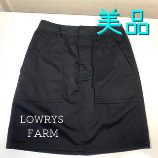 ローリーズファーム(LOWRYS FARM)のローリーズファーム  台形スカート  M 黒  LOWRYSFARM  ブラック(ミニスカート)